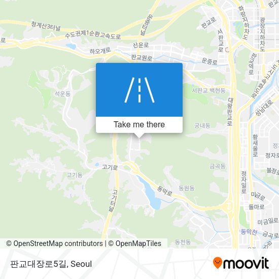판교대장로5길 map
