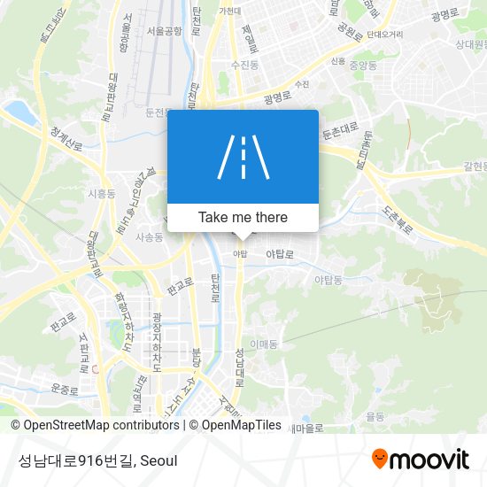 성남대로916번길 map