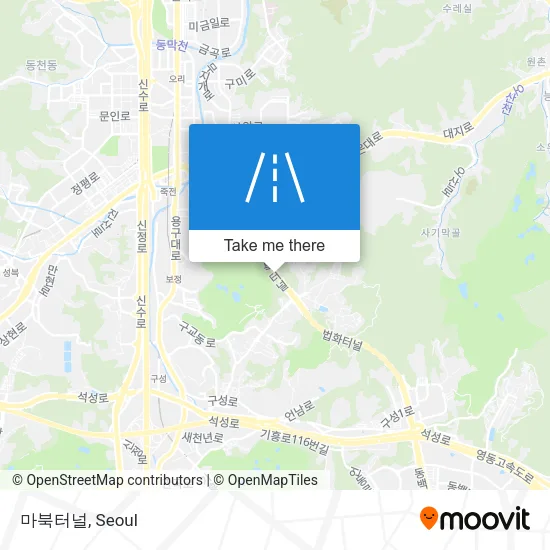 마북터널 map