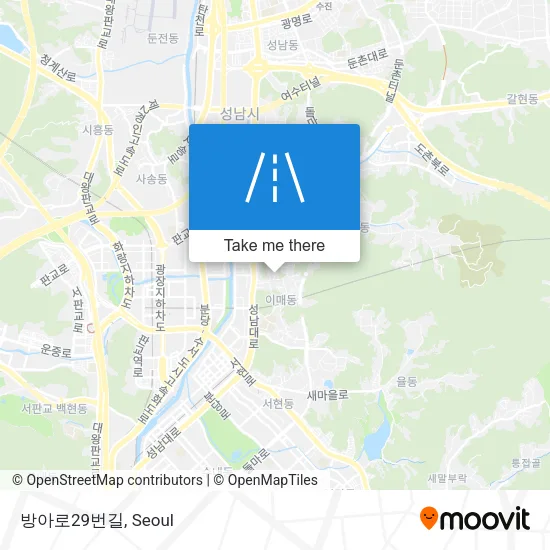 방아로29번길 map
