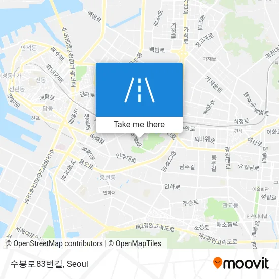 수봉로83번길 map