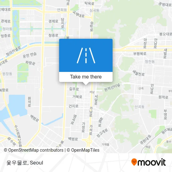 옻우물로 map