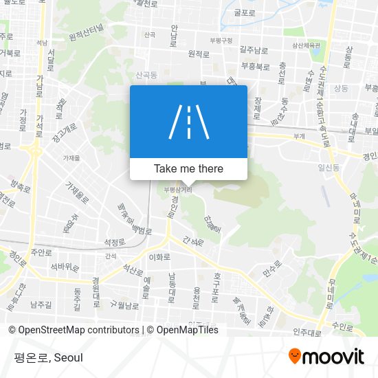 평온로 map