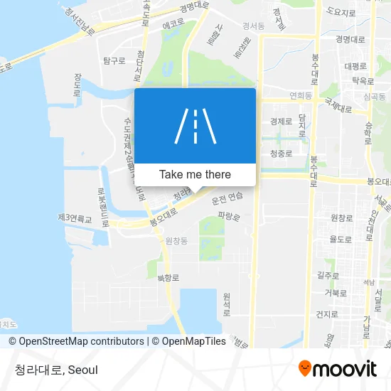 청라대로 map