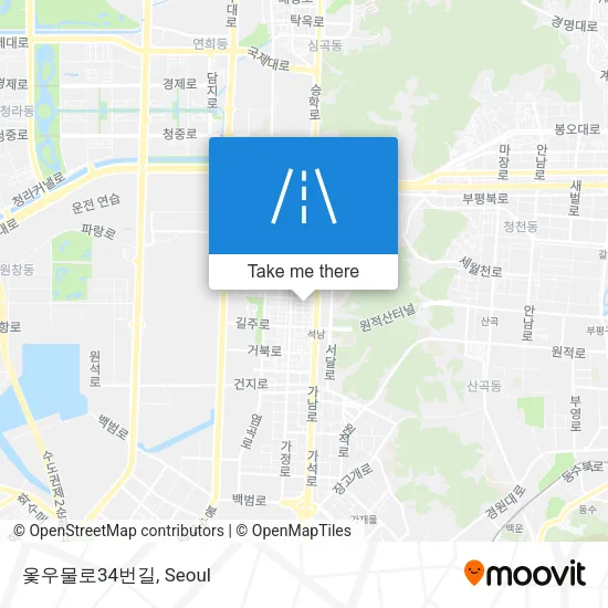 옻우물로34번길 map