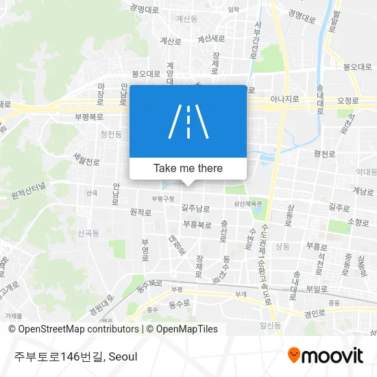 주부토로146번길 map