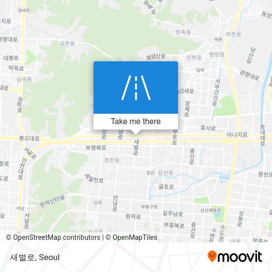 새벌로 map