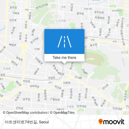 아트센터로74번길 map