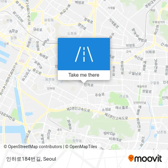 인하로184번길 map