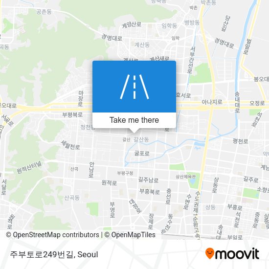 주부토로249번길 map