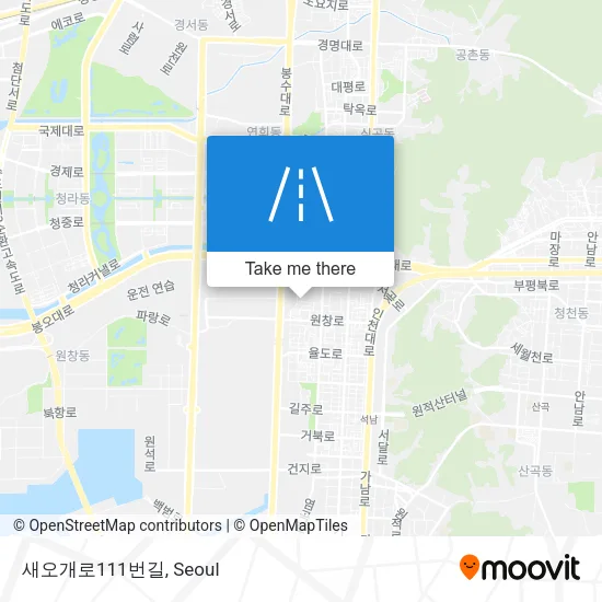 새오개로111번길 map