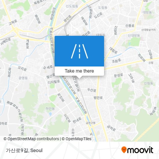 가산로9길 map