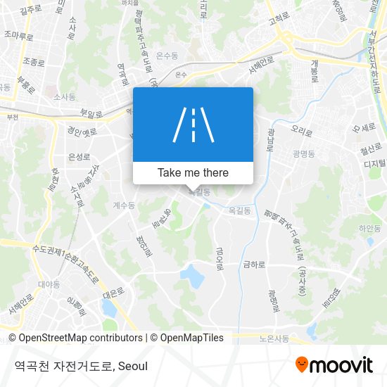 역곡천 자전거도로 map