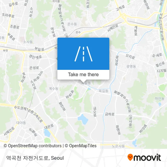 역곡천 자전거도로 map