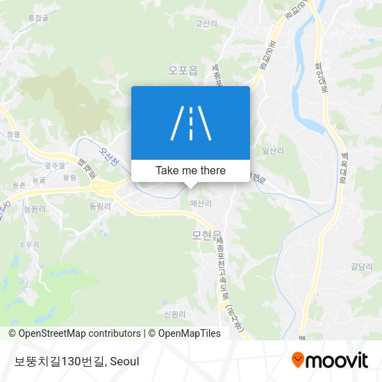 보뚱치길130번길 map