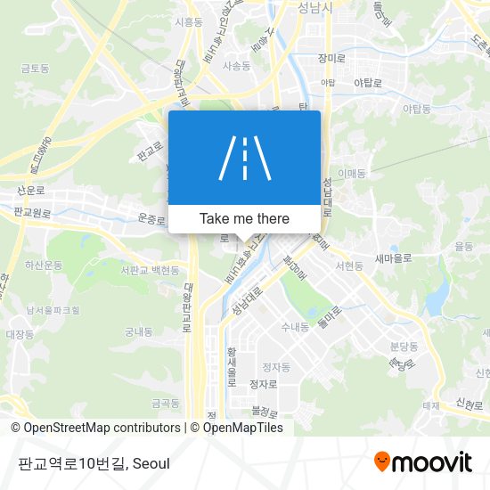 판교역로10번길 map