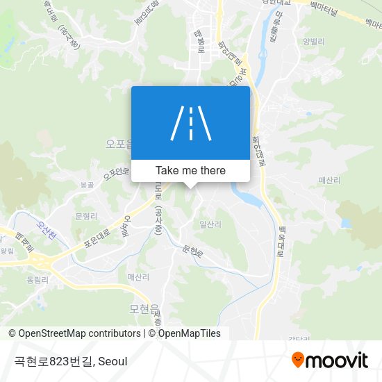 곡현로823번길 map