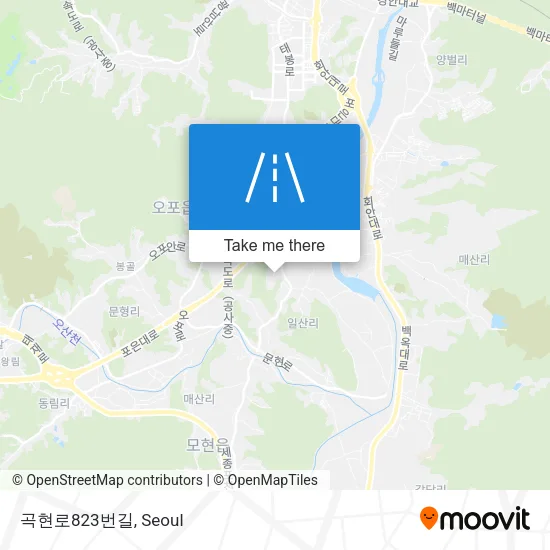 곡현로823번길 map