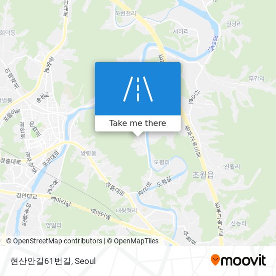 현산안길61번길 map