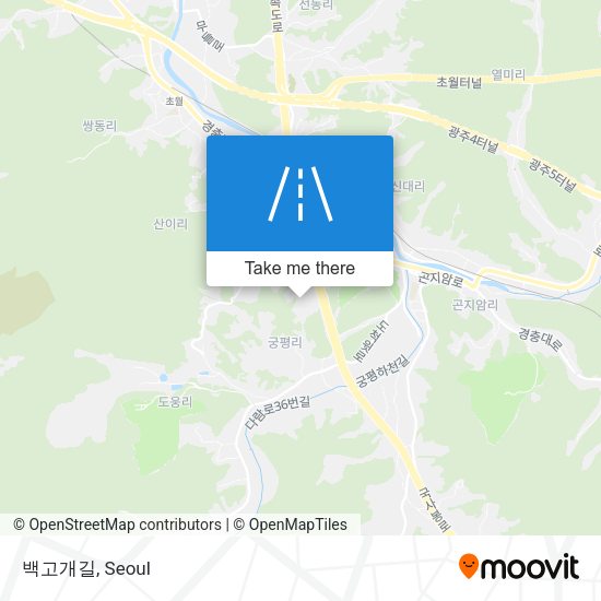 백고개길 map