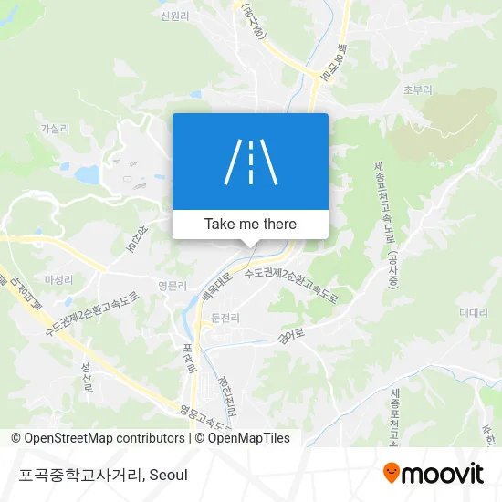 포곡중학교사거리 map