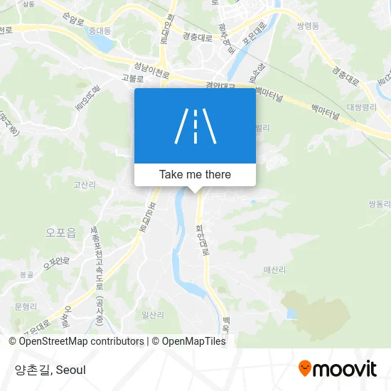 양촌길 map