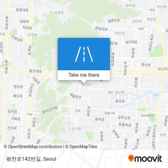 평천로142번길 map