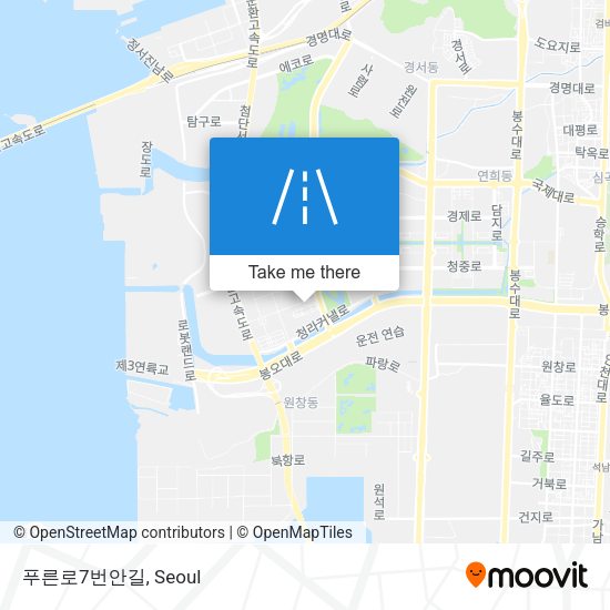 푸른로7번안길 map