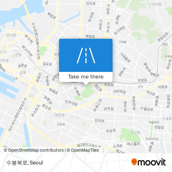 수봉북로 map