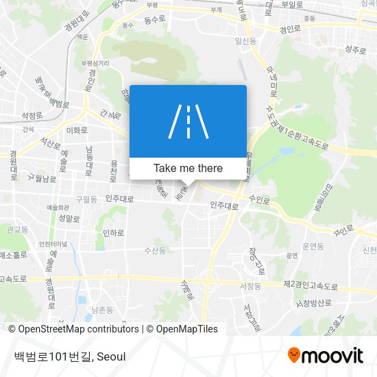 백범로101번길 map