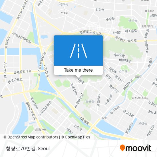 청량로70번길 map