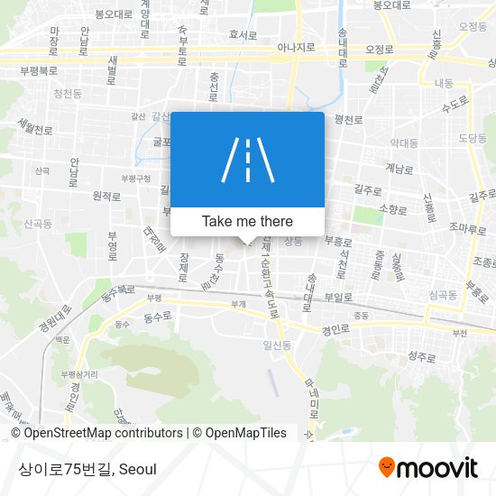 상이로75번길 map