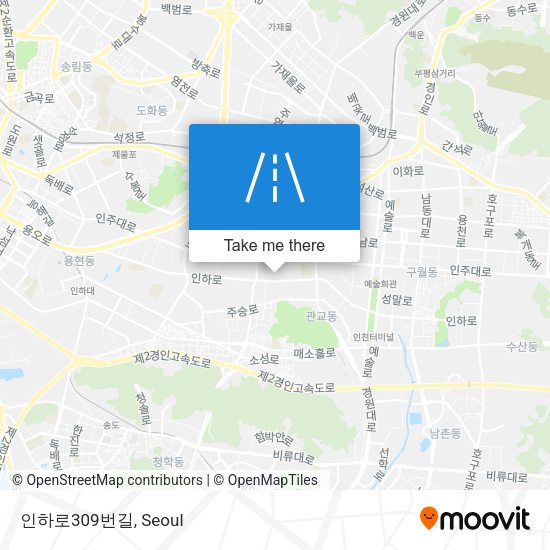 인하로309번길 map