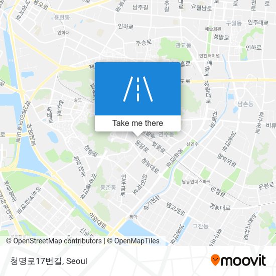 청명로17번길 map