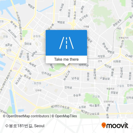 수봉로181번길 map