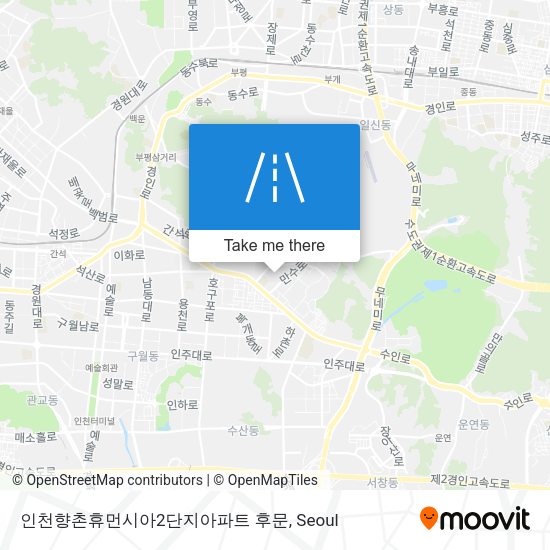 인천향촌휴먼시아2단지아파트 후문 map