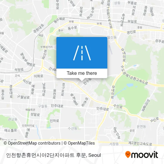 인천향촌휴먼시아2단지아파트 후문 map