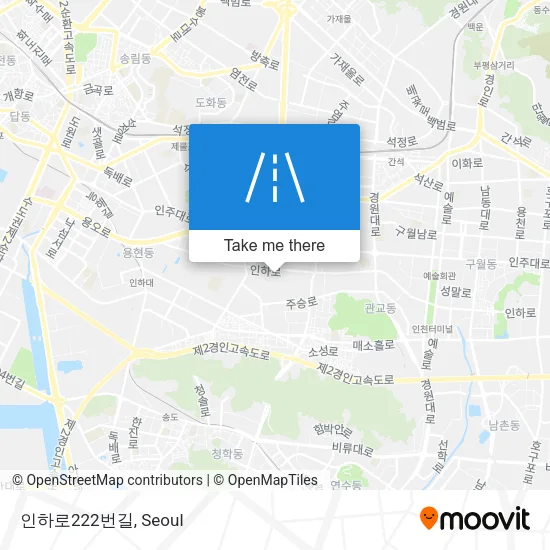 인하로222번길 map