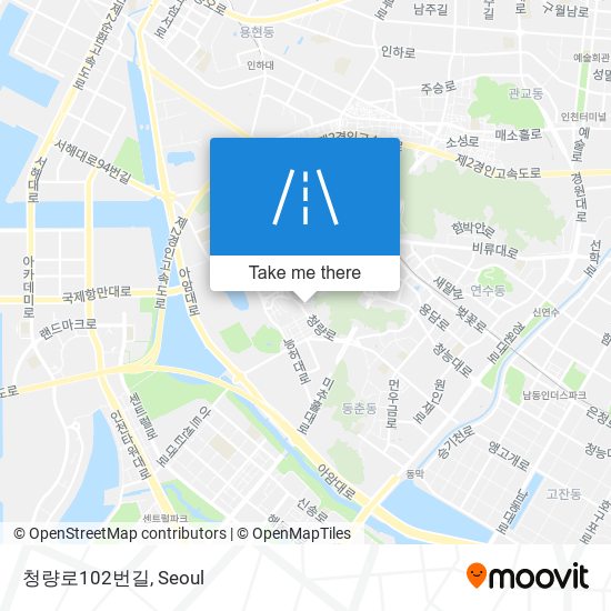 청량로102번길 map