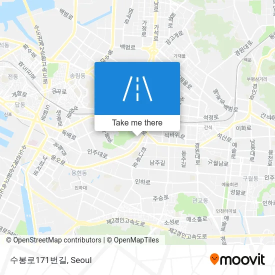 수봉로171번길 map