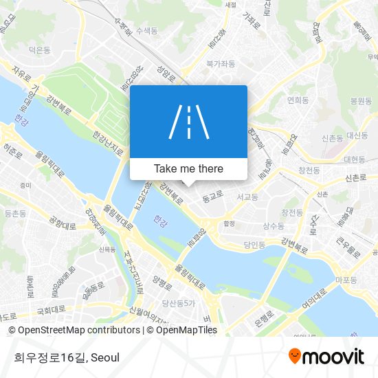 희우정로16길 map