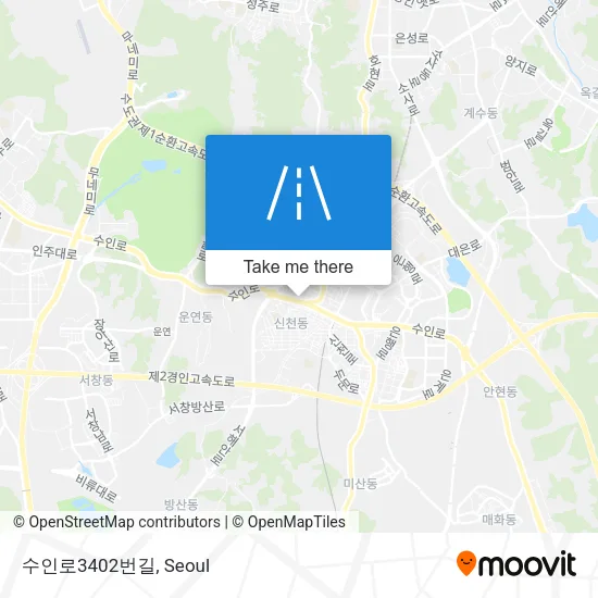 수인로3402번길 map