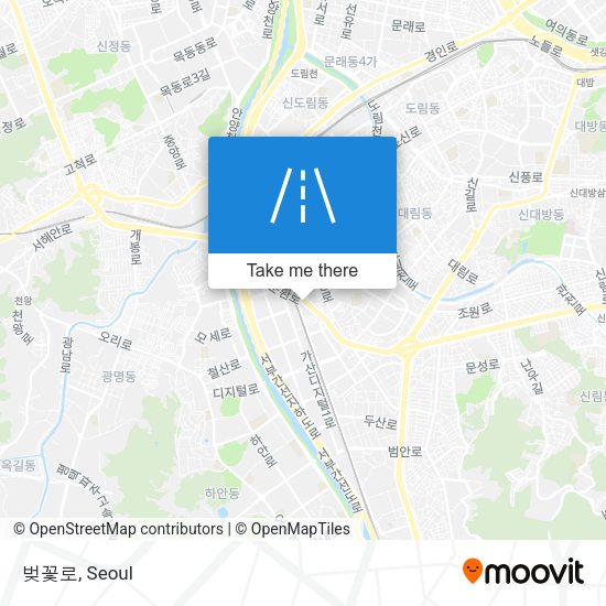 벚꽃로 map