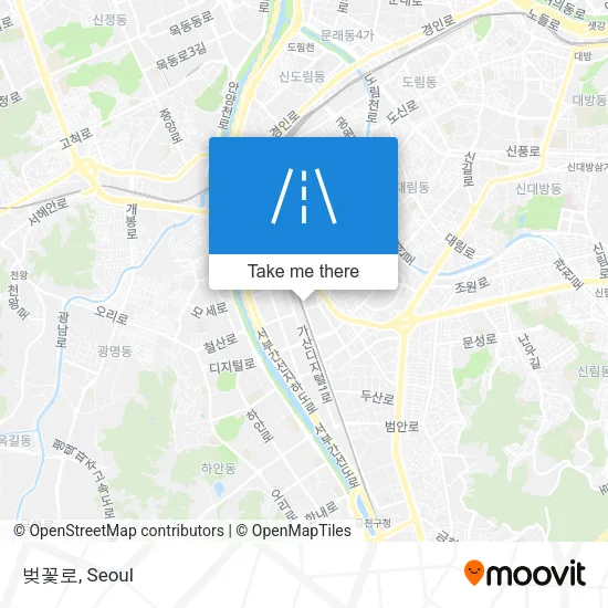 벚꽃로 map