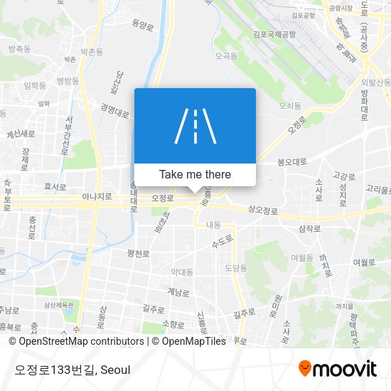 오정로133번길 map