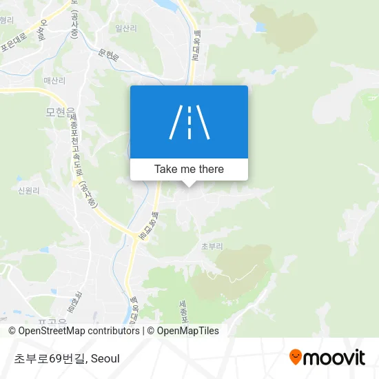 초부로69번길 map