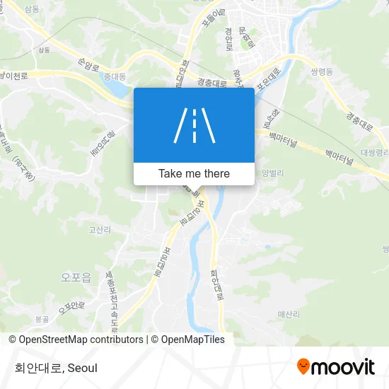 회안대로 map