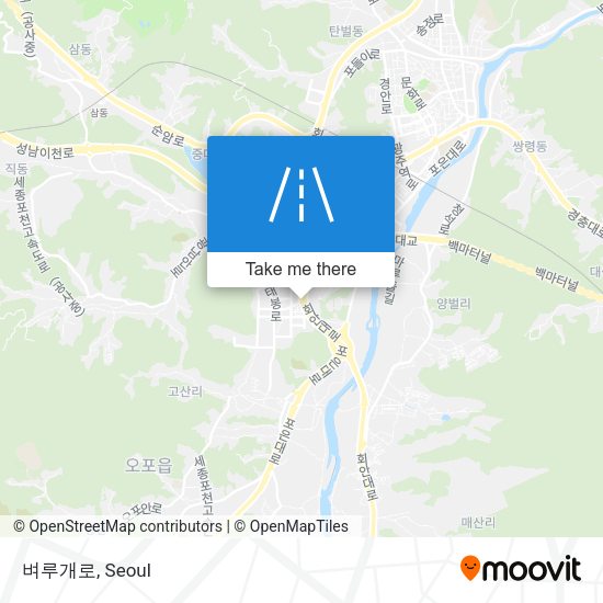 벼루개로 map