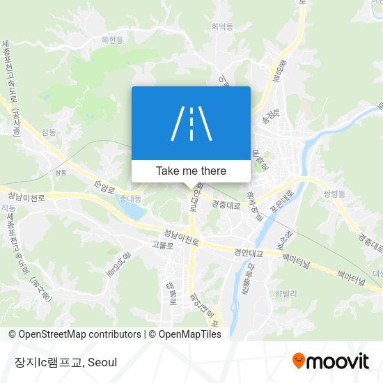 장지Ic램프교 map