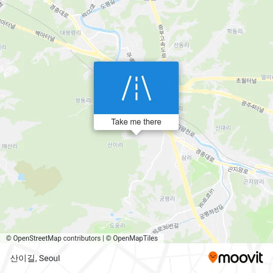 산이길 map
